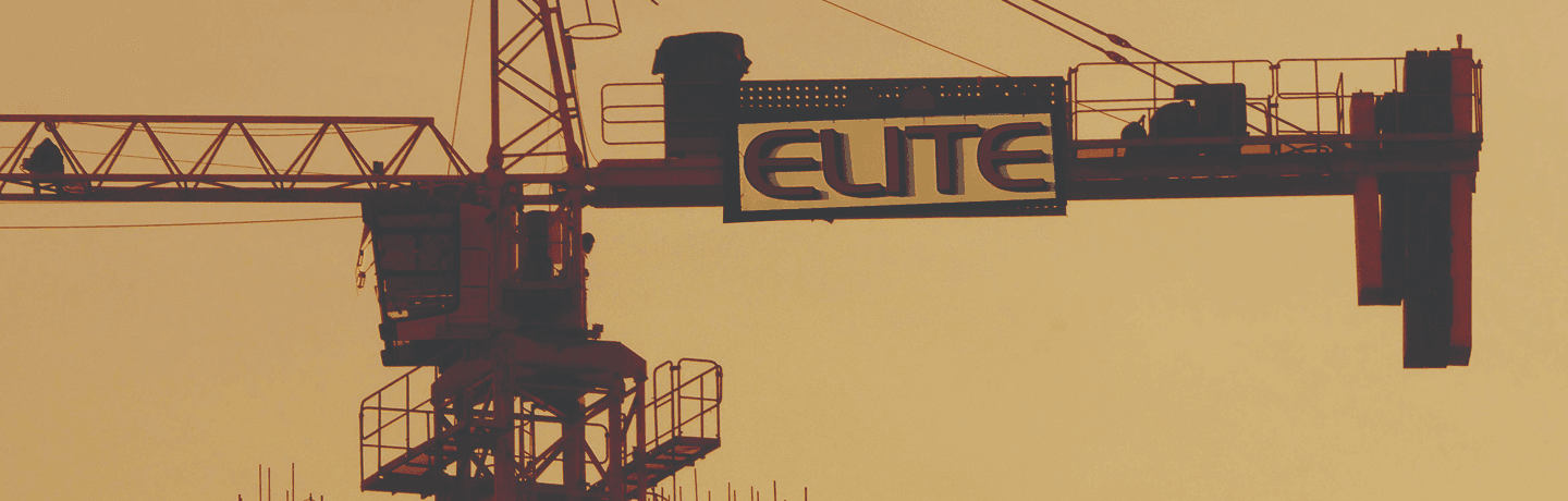 Construction crane silhouette